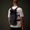 Sac à dos transformable de la Metropolis Series avec empiècements en caoutchouc