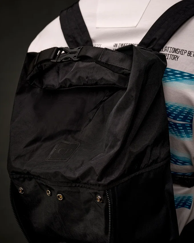 Sac à dos transformable de la Metropolis Series avec empiècements en caoutchouc