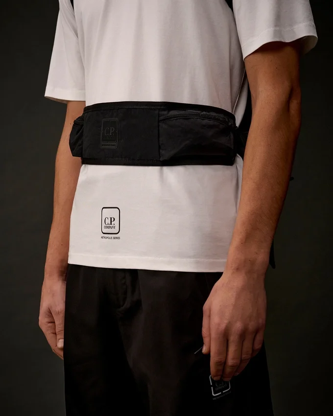Sac à dos transformable de la Metropolis Series avec empiècements en caoutchouc