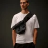 Sac à dos transformable de la Metropolis Series avec empiècements en caoutchouc