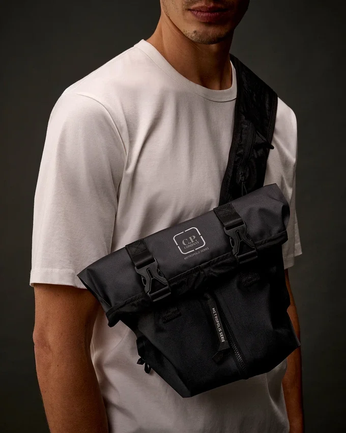 Sac à dos transformable de la Metropolis Series avec empiècements en caoutchouc
