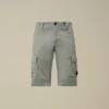 Short cargo en satin stretch avec poche pour lunettes de soleil