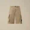 Short cargo Lens en gabardine de coton