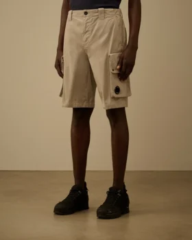 Short cargo Lens en gabardine de coton