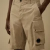 Short cargo Lens en gabardine de coton