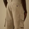 Short cargo Lens en gabardine de coton