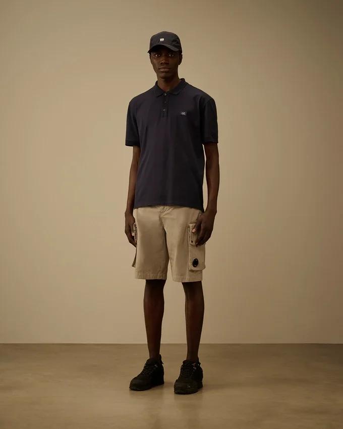Short cargo Lens en gabardine de coton