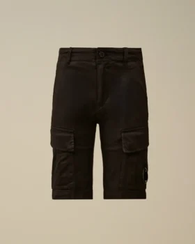 Short cargo U16 en gabardine extensible avec Lens