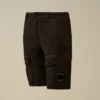 Short cargo U16 en gabardine extensible avec Lens