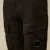 Short cargo U16 en gabardine extensible avec Lens