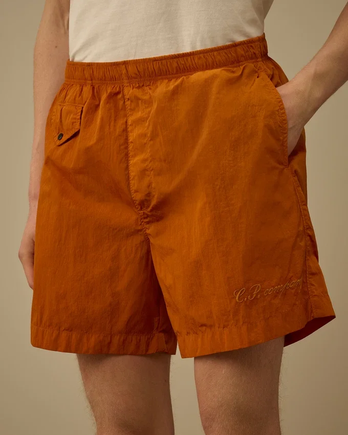 Short de bain avec logo Eco-Chrome-R brodé
