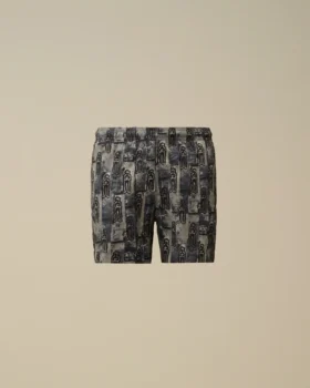 Short de bain imprimé en Flatt Nylon U16