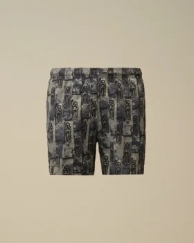 Short de bain imprimé en Flatt Nylon U16