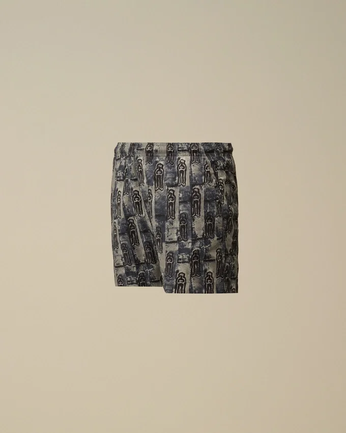 Short de bain imprimé en Flatt Nylon U16