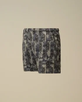 Short de bain imprimé en Flatt Nylon U16