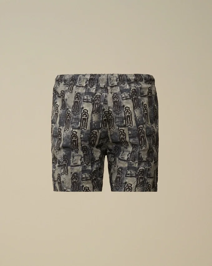 Short de bain imprimé en Flatt Nylon U16
