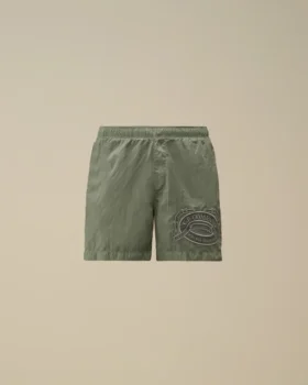 Short de bain à motif brodé Eco-Chrome-R