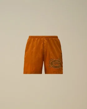 Short de bain à motif brodé Eco-Chrome-R