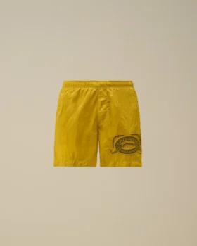 Short de bain à motif brodé Eco-Chrome-R