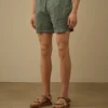 Short de bain à motif brodé Eco-Chrome-R