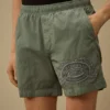 Short de bain à motif brodé Eco-Chrome-R
