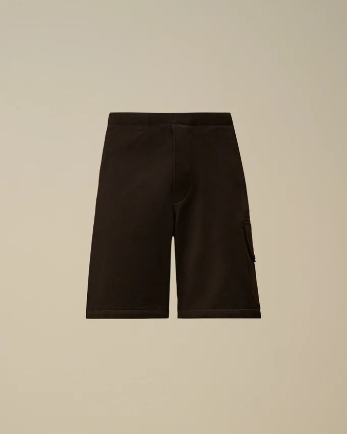 Short de sport cargo en polaire à motif diagonal en relief