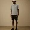 Short de sport cargo en polaire à motif diagonal en relief
