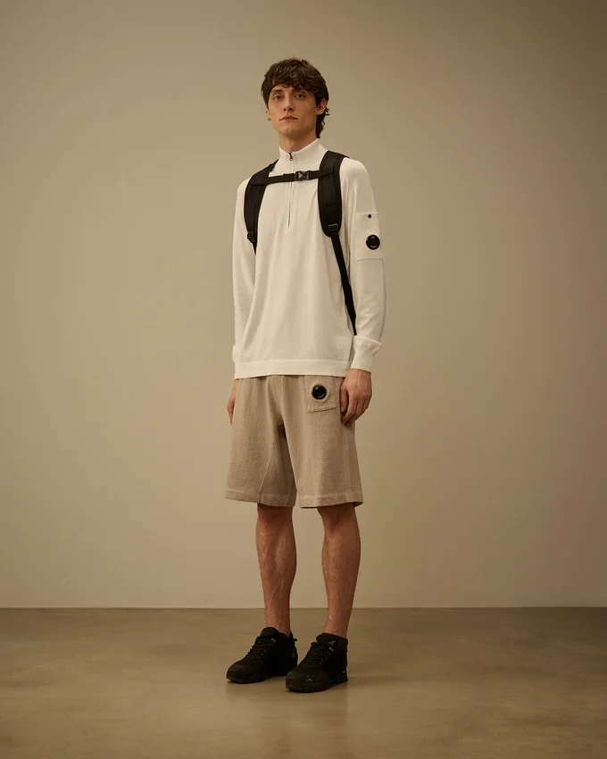 Short de survêtement en molleton Malfilè avec motif « Lens »