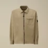 Surchemise zippée en gabardine biologique avec Lens