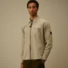 Surchemise zippée en gabardine biologique avec Lens