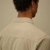 Surchemise zippée en gabardine biologique avec Lens