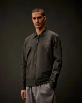 Surchemise zippée en gabardine de la Metropolis Series