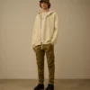 Sweat à capuche ample en polaire Diagonal avec fermeture à glissière
