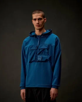 Sweat à capuche mi-zippé en polaire stretch de la Metropolis Series