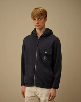 Sweat à capuche zippé en molleton Malfilè