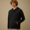 Sweat-shirt à capuche zippé en molleton léger avec motif « Lens »