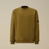 Sweat-shirt à col rond en molleton diagonal texturé avec des Lunettes