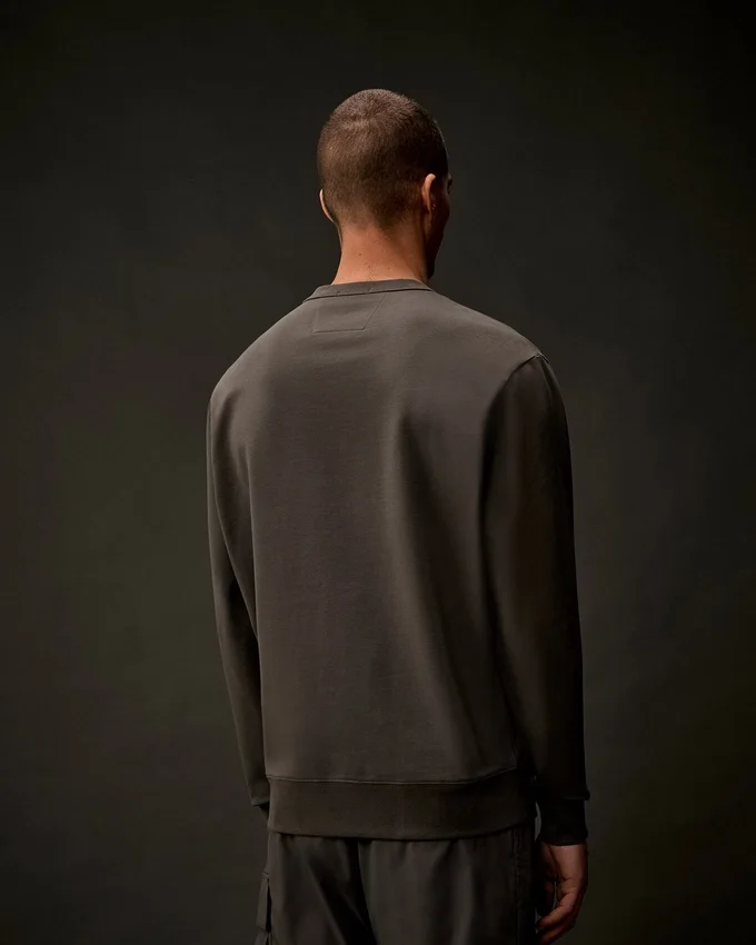 Sweat-shirt à col rond en polaire stretch de la Metropolis Series
