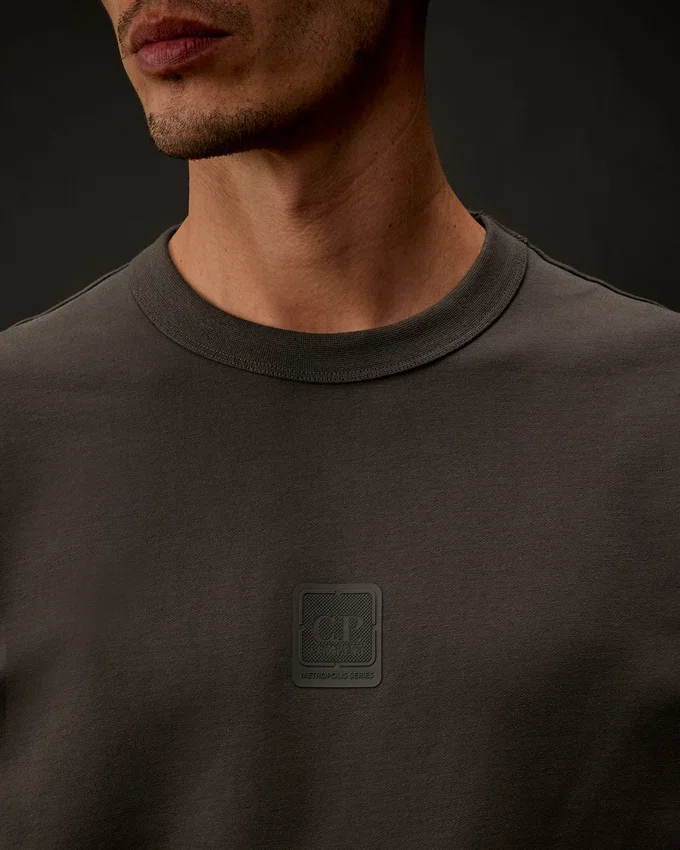 Sweat-shirt à col rond en polaire stretch de la Metropolis Series