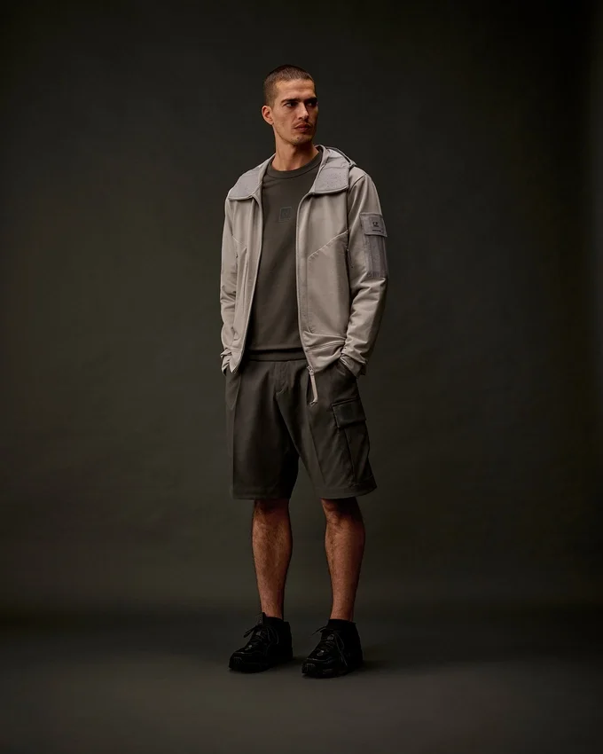 Sweat-shirt à col rond en polaire stretch de la Metropolis Series