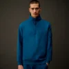 Sweat-shirt à demi-zip en polaire stretch de la Metropolis Series