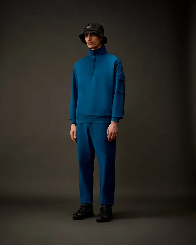 Sweat-shirt à demi-zip en polaire stretch de la Metropolis Series