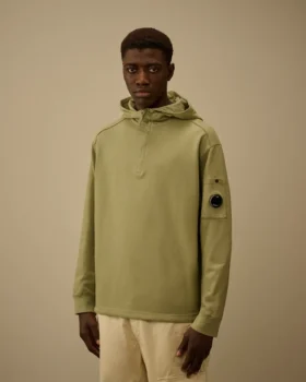 Sweat-shirt léger en polaire à demi-zip Lens