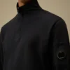 Sweat-shirt léger en polaire à demi-zip Lens