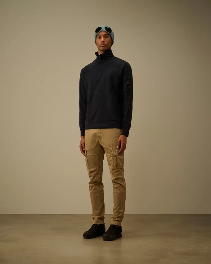 Sweat-shirt léger en polaire à demi-zip Lens