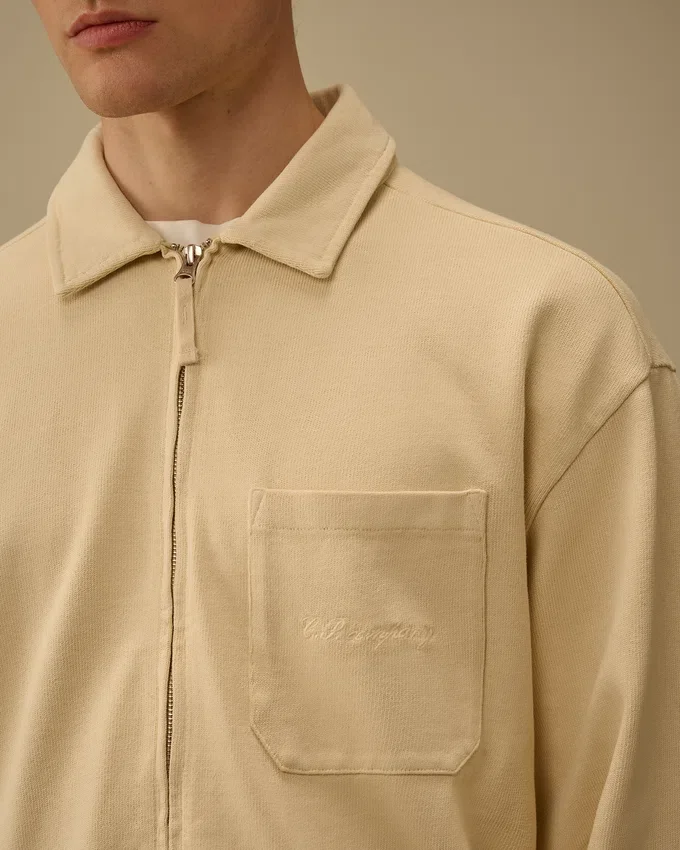 Sweats ample à fermeture éclair en jersey peigné 10/2