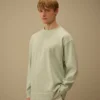 Sweats à col montant carré en jersey peigné 10/2