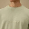 Sweats à col montant carré en jersey peigné 10/2