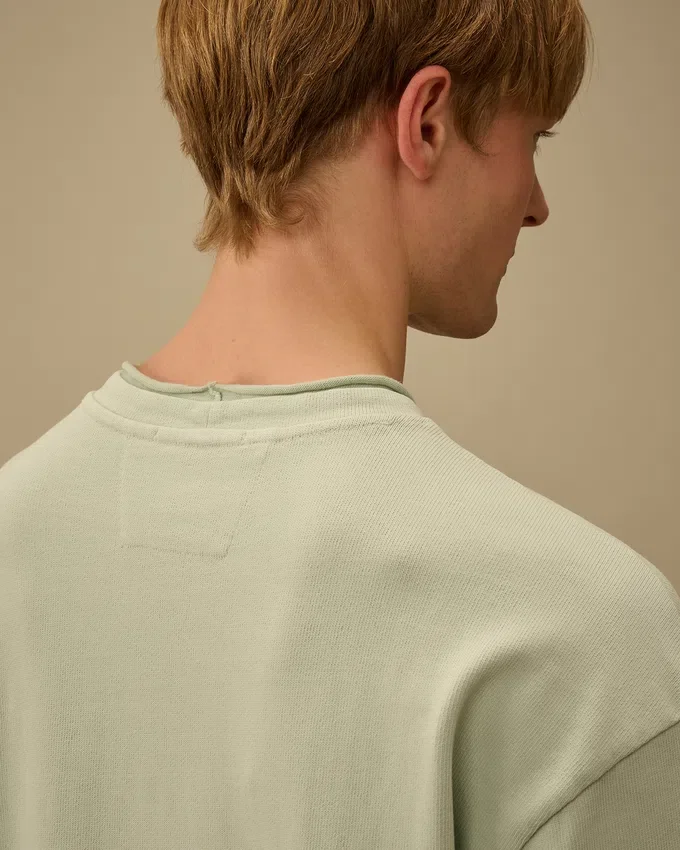 Sweats à col montant carré en jersey peigné 10/2
