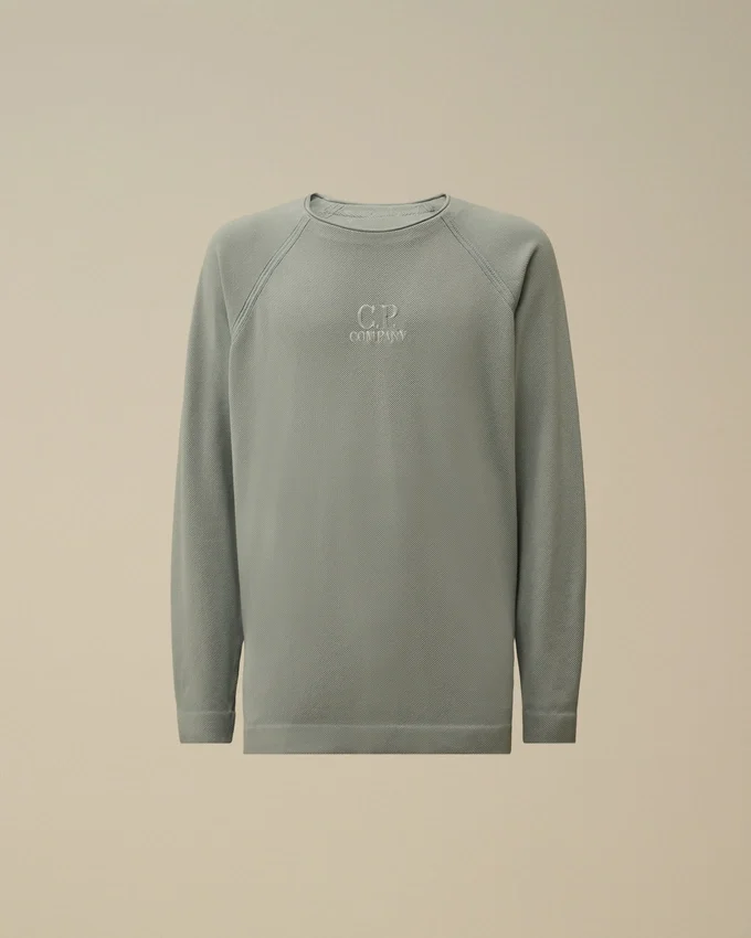 Sweats à col montant en piqué épais teint en pigment